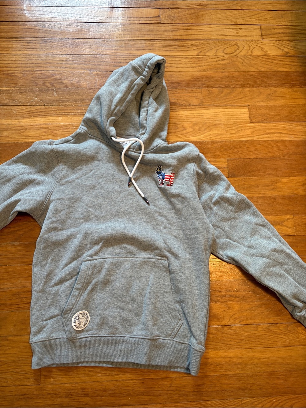 GOAT USA Heather Gray Hooded Sweatshirt